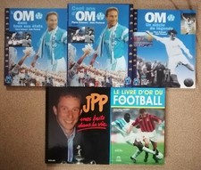 4 LIVRES FOOT / CENT ANS DE L'OM / PAPIN MES BUTS DANS LA VIE / LIVRE D'OR 1993