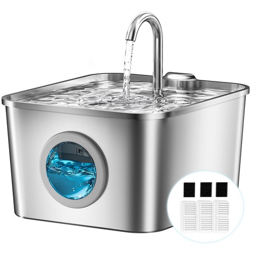 Fontaine eau chat inox - eau,