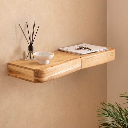 étagère murale acacia - Étagère, en