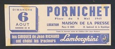 Affiche CIRQUE Jean Richard PORNICHET Tracteur Lamborghini poster Zirkus circus