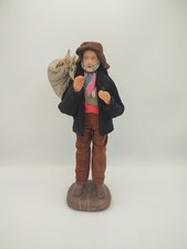 Grand Santon de Provence, Terre cuite, Signé M. Di Landro