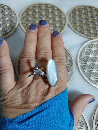 Bague ouverte reglable colibri - ouverte,