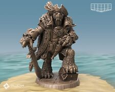 Miniature De Capitaine Pirate De Tortue Pour TTRPG Comme D&D 5E