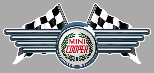 Mini cooper flags sticker - mini,