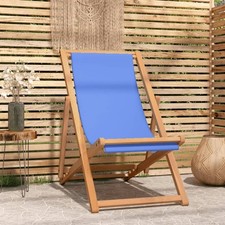 Chaise de Plage Pliable Bois de Teck Solide Gris Fauteuil de Jardin vidaXL