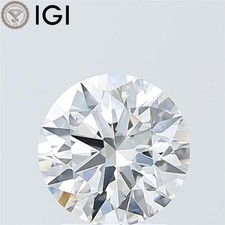 Diamant cultivé en laboratoire CVD forme ronde de 2,40 carats certifié IGI...
