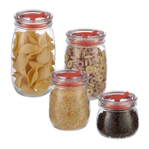 Bocaux verre set 4 - set, pots