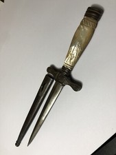 Ancien Coupe lettre, officier de marine France Napoléon, rare Fourreau