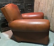 Fauteuil Club Moustache Cuir