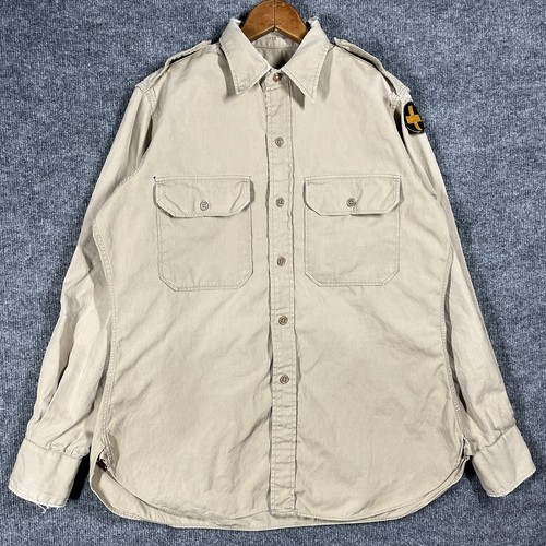 Vtg wwii army poplin - vtg,