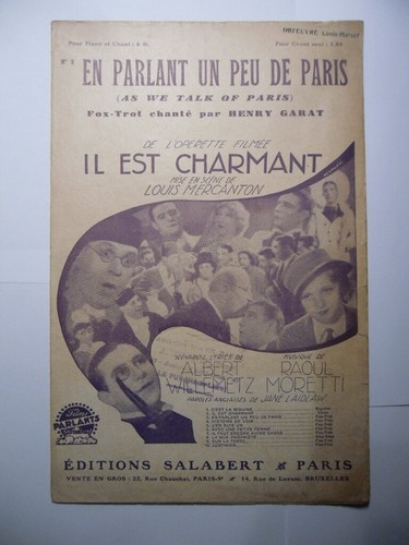 Partition parlant peu de - partition,
