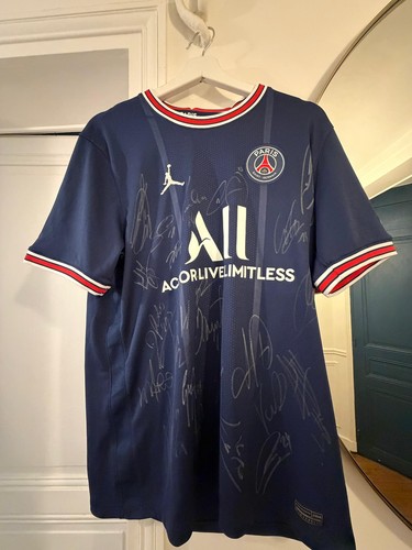 Maillot psg dédicacé par - psg,