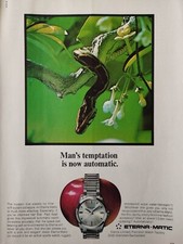 ETERNA MATIC vintage watch Print Ad !! " Metal Automatic Watch "