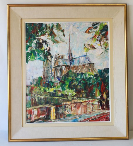Tableau peinture couteau - au,
