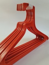 Ensemble de 6 cintres enfants vintage orange - design années 80