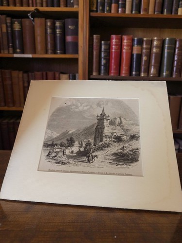 Gravure ancienne paysage