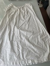 Chemise de nuit liquette ancienne coton et festons brodés main/7179M0