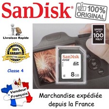 SANDISK Carte Mémoire SD SDHC 8 Go Classe 4 ( version BULK )