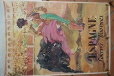 Affiche ancienne ESPAGNE  TAUROMACHIE  signée ANTONIO CASERO litho ORLA-JEREZ