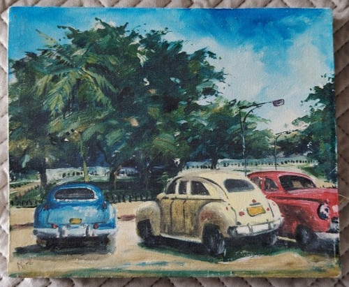 Tableau peinture urbaine