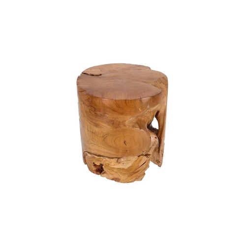 Tabouret bois brut teak - brut, de