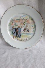 assiette porcelaine publicité Kanterbrau la brasserie du village