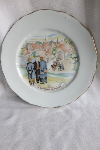 Assiette porcelaine publicité - assiette,