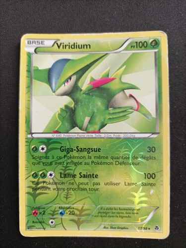 Carte pokémon viridium 98 - carte,
