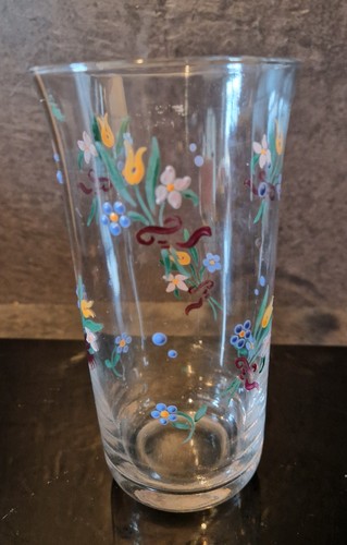 Verre émaillé ancien dlg - verre,