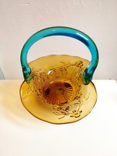  PANIER VERRE MOULÉ SOUFFLÉ