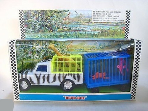 Blue box zoo set - set, land