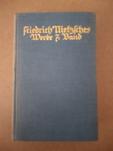 Friedrich nietzsche werke - friedrich,