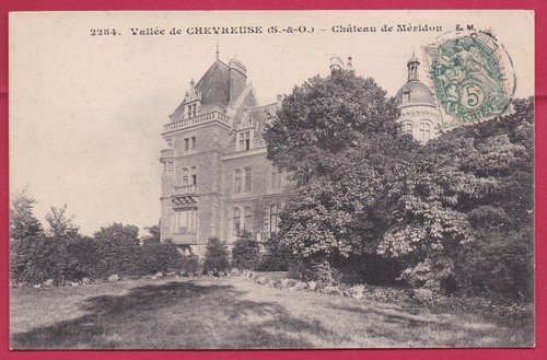Cpa château méridon - château,