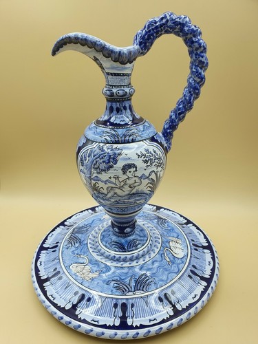 Aiguiere nevers bleu motif - nevers,