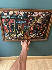 Tableau & Peinture Huile Carton Cirque Modernisme Painting