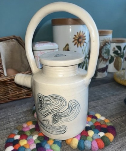 Théière artisanale terre - artisanale, en