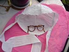 Coiffe blanche coton et