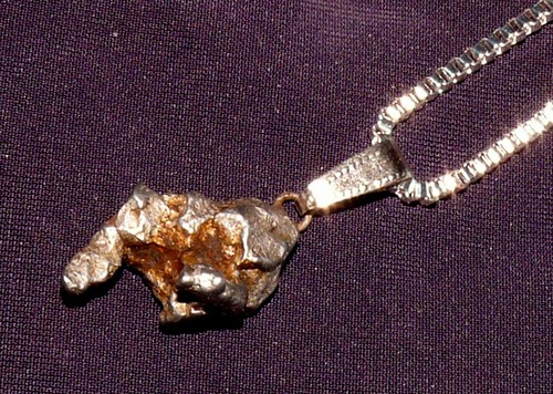 Pendentif météorite campo - météorite,