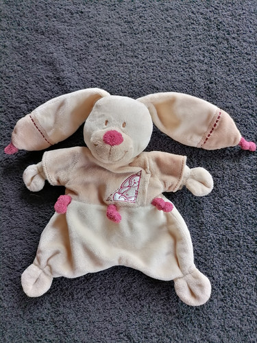 Doudou plat lapin bastien - plat,