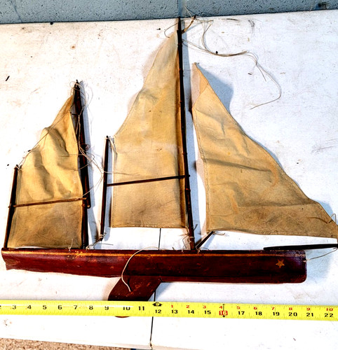 Antique inh wooden pond - antique,