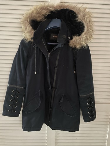 Manteau fourré maje - manteau,