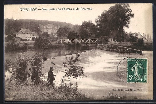 Cpa rigny ussé - rigny-ussé,, vues