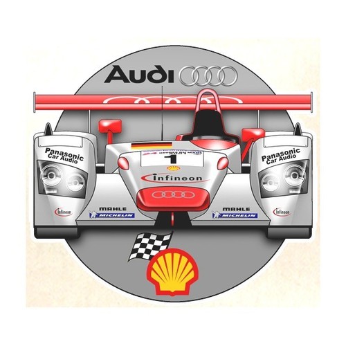 Audi shell sticker vinyle - ,