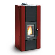 POÊLE À PELLETS « HYDRO 270 » (A) ROUGE PALAIS ROYAL