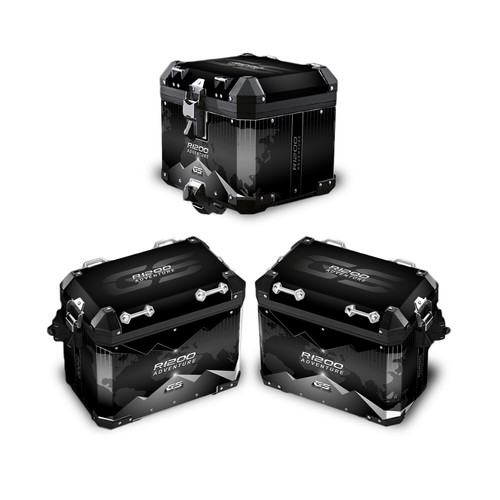 Kit autocollant valises alu - autocollant,