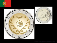 2€ Euros Commémorative Portugal 2024 Equipe Olympique