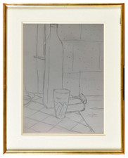 André DUFFOUR (1926-2016) Superbe nature morte bouteille vers 1950 (300)