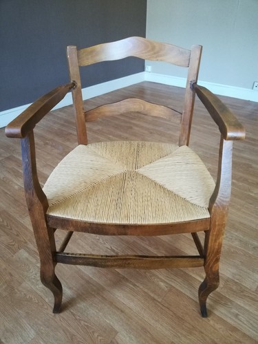 Fauteuil paillé deux - fauteuil,