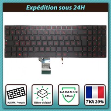 CLAVIER FRANÇAIS AZERTY ASUS ROG Strix G702V / G702VM / G702VMK + rétro rouge