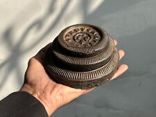 Vintage Fonte Mercantile Poids Mesure Seer Échelle Ensemble De 3 Pièces 3.28 KG